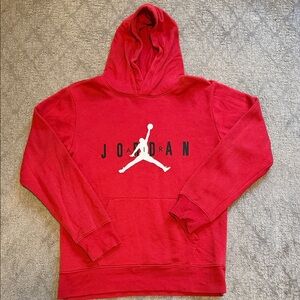 Jordan Kids Red Hoodie with Logo